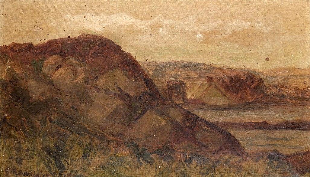 Edward Mitchell Bannister landscape with rocks